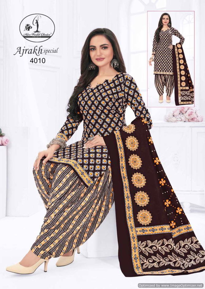 Ajrakh Vol 4 By Miss World Daily Wear Printed Cotton Dress Material Suppliers In India
